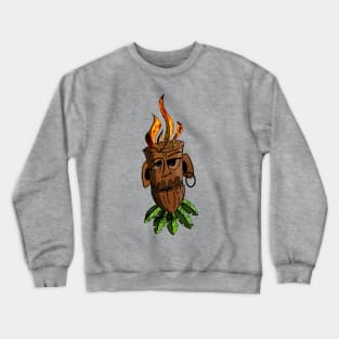 Tiki on Fire Crewneck Sweatshirt